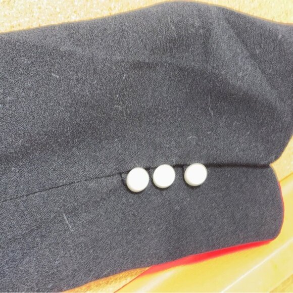 Bob Mackie Women’s Large Black Jacket Colourful Embellishments Pearl Buttons - Picture 3 of 9